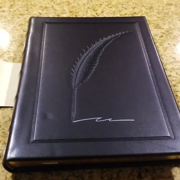 Dark Blue leather journal (New in package) - Picture 3 of 5